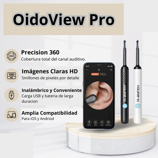 OídoView Pro Limpiador de Oido con Cámara de Alta Definición y Tecnología de Limpieza